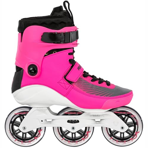 Powerslide Inline Skate Swell Electric Pink 100-3D Adapt, für Fitness, für Damen und Herren