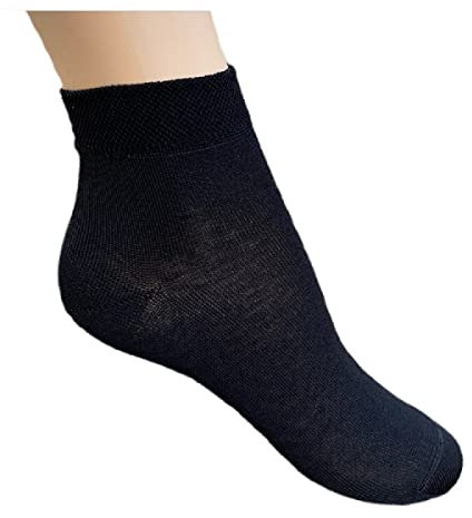 Infinity - 12 Paia Calzini Uomo Corti Sneakers in Cotone Estivi, Filo Di Scozia Elasticizzato, Calze Uomo Corte alla Caviglia Uomo Donna, Traspiranti e Antisudore, Made in Italy (Nero, 39-42)