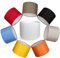Paralume Moderno Elegante prodotto a Mano in Italia con Cotone di qualità | 8 colori | per Lampada da Tavolo, da Terra, ad Arco e a Sospensione | attacco E14 e E27 (Arancione Pastello, Diametro 20cm)