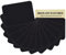 12 Pieces Premium Quality Fabric Iron-on Patches, Strong Glue, 100% Cotton Black Repair Decorating Kit, Size 3 x 4-1/4 (7.5 cm x 10.5 cm)