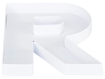 WENPACK 20.8cm Paper Mache Cardboard Letter Shaped Candy Sweet Chocolate Tray Box Container (R)