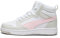 PUMA Rebound V6 Mid Jr, Scarpe da ginnastica Unisex - Bambini e ragazzi, Puma White Frosty Pink Sedate Gray, 36 EU