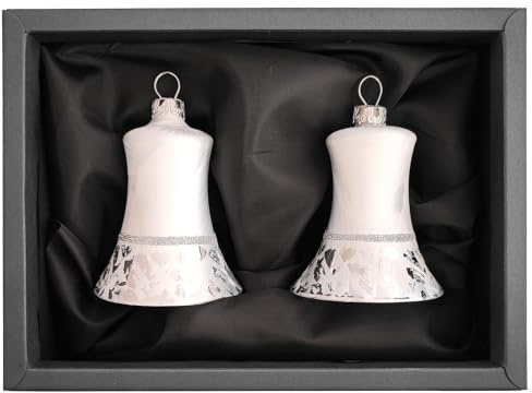 “Sleeping Snow White” – Glocke | Christbaumschmuck weiß Ice