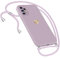 Handykette Hülle für Samsung Galaxy A52 /A52s Hülle Necklace, Herz Motiv Muster Handyhülle für Samsung Galaxy A52 Hülle mit Band Kordel Umhänge Band Ultradünn Samsung A52 4G 5G/A52s 5G Hülle (Lila)