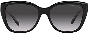 Emporio Armani Damen 50178G Sonnenbrille, Schwarz, 55