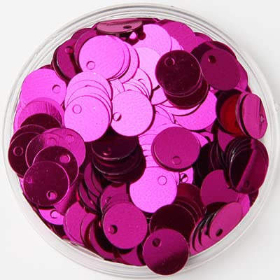 400 Pz/pacco 8mm Piatto Rotondo Mestiere Paillettes Paillettes Robe Paillette et Sequin Femme Accessori Per Cucire Vestito FAI DA TE-Fucsia