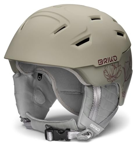 Briko Damen Helmet, Matt Shiny Nomad Beige-Tawny Port Plum, S
