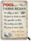Vintage-Blechschild für Billard, Tisch, Regeln, Billard, 20 x 30 cm, Vintage-Look, Eisen-Dekoration, Kunstschild für Zuhause, Bauernhof, Spielzimmer, Bar, lustige Wanddekoration