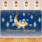 IWTBNOA Ramadan Dekoration, Extra Große Ramadan Mubarak Hintergrund Banner, XXL Ramadan Kareem Banner, Eid Mubarak Hintergrund Banner, Muslim Festival Party Hintergrund für Ramadan Deko(180 * 110cm)