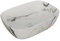 LEMONBATH - Lavabo de Cerámica Ovalado - Medidas 46 x 32,5 x 13,5 cm - Lavabo sobre Encimera - Lavabo para Mueble de Baño con Válvula incluida - Ideal sobre Encimera de Mueble Baño - Lavamanos