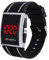 SUIOPPYUW Elektronische Uhr für Herren, modischer Stil, Bürokleidung, modisch und stilvoll zu tragende Armbanduhr, digital, Schwarze und weiße Linie