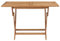 Kangmusi Klappbarer Gartentisch 120x70x75 cm Teak Massivholz, kangmusi44682