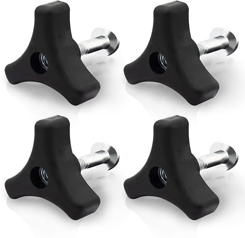 Set di 4 bulloni per tosaerba, con manico triangolare, bulloni universali per tosaerba, dadi e bulloni ad alette per tosaerba, per Honda e la maggior parte delle macchine per tosaerba