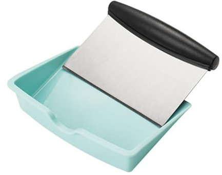 Dough Scraper Tool - Table Scraper for Kitchen | Good Grips Stainless Steel Scraper and Chopper | Table Scraper and Chopper for Kitchen | Multipurpose Kitchen Cutter for Baking and Cooking