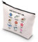 WCGXKO Cartoon-Liebhaber, Geschenk, Tier-Ozean, Geschenk, Angelgeschenk, Cartoon-Make-up-Tasche, Reißverschlusstasche, God Says Empowere, Reißverschluss