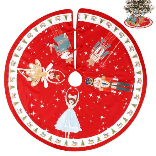 Falda para Árbol de Navidad, Divertida Alfombra para Árbol de Navidad Falda Navideña para Árbol Accesorios Creativos Fácil de Usar Adecuada para el Hogar Dormitorio Bar