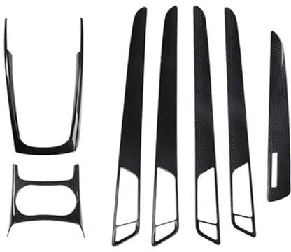 Verkleidung der Konsolenverkleidung Für Q5 2010-2016 Auto LHD Konsole Armlehne Gangschaltung Dekoration Rahmen Abdeckung Trim Carbon Faser Farbe Innen Mittelkonsole Dekor(Carbon Fiber 1set)