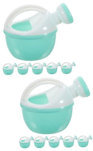 TOBBOMEY 12 Piezas Hervidor De Playa para Niños Regaderas Infantiles para La Ducha Regadera Infantil para Bañarse Regadera para Niños Regaderas De Plastico para Jardin El Plastico Sky-Blue