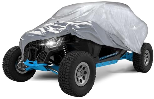Walser Abdeckplane Quad All Weather, Quad Abdeckplane wasserdicht, Quad Garage, Quad Zubehör, UV-beständige Quad Abdeckplane auch für E Quad, Quad Plane, wetterfeste Abdeckung Plane Silber M