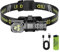 Stirnlampe Led, 1300 Lumen Kopflampe, Stirnlampe joggen mit 7 Leuchtmodi, IP55 Wasserdichte Kopflampe, Taschenlampe Aufladbar für Outdoor-Arbeit, Camping, Laufen, Angeln, Wandern