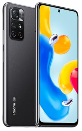 Xiaomi Redmi Note 11S 5G Smartphone, MTK Dimensity 810, 33W Pro Fast Charging, 50MP AI Triple Camera, NFC, 4+64 Nero Mezzanotte (Versione ES) (Ricondizionato)
