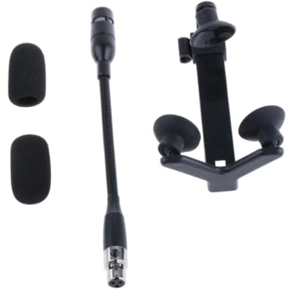 Colcolo Unidirektionales Geigenmikrofon mit Clip-Geigen-Mikrofon-Clip-Set tragbarer -Kondensatorinstrumentmikrofon für Geigen, 3 Pin für Akg