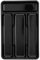 Lamppdcor 1PC Black Silverware Holder, 4-Compartment Kitchen Utensil Drawer Organizer Cutlery Tray Small