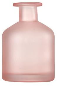 250ml Frosted Pink Empty Glass Reed Diffuser Bottles,Refillable Diffuser Bottle for Essential Oils,Aromatherapy Container for DIY Replacement Reed Diffuser,Fragrance Decoration,Crafts Decor