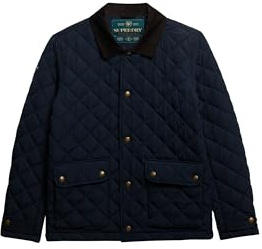 Superdry Quilted Estate Coach Jacket L Deep Navy