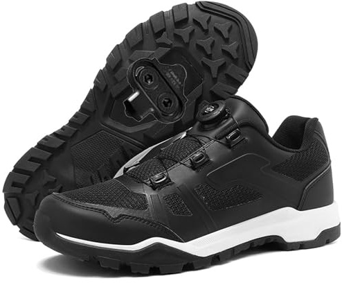 PENXZT Herren & Damen Mountainbike Radsportschuhe Fahrradschuhe Kompatibel mit Shimano SPD 2-Bolts Pedals Indoor Cycling Schuhe