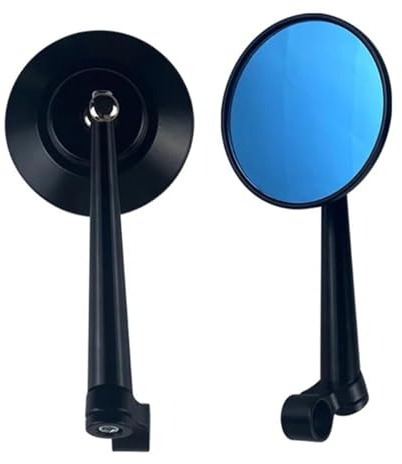 Universal Motorrad Spiegel CNC Aluminium Lenker Rückspiegel Blau Für Aprilia Rs 125 Rsv4 Rs4 Tuono V4 1100