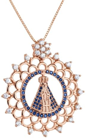 WOYEHFA Collana Medaglia Virgen De La Caridad Del Cobre,Collana Con Moneta Vergine Maria Medaglione Della Madonna Della Carità