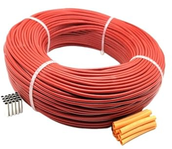 ZHROKNM Cable de calefacción por Suelo Radiante SRAG 12K 3MM 100M, Cable de calefacción por Infrarrojos