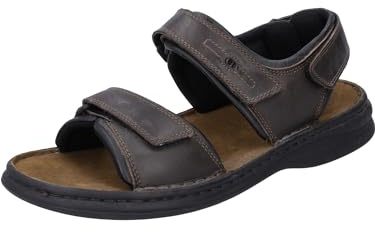 Josef Seibel Rafe, Sandales Bout ouvert homme - Brown (Moro/Black), 41 EU
