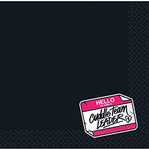 Unique 24671 Fortnite Getränke-Servietten I 16 Stück Paper Napkins-13 cm Party-Pack of 16, Black, Mittel