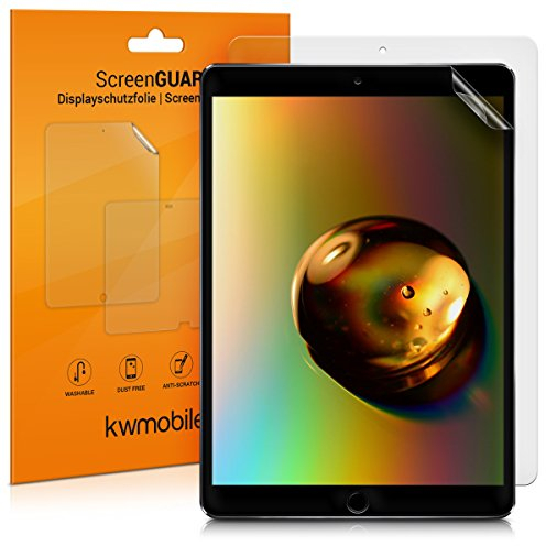 kwmobile 2X Tablet Schutzfolie kompatibel mit Apple iPad Pro 10,5 Folie - Full Screen Protector - Tablet Displayfolie entspiegelt