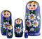 Heka Naturals Romashka Matrioska Bambole | Set di 5 (18 cm) Matrioska Bambole Nidificanti Naturali di Legno – Home Decor Tradizionale, Giocattoli Impilabili in Legno, Vintage Fatto a Mano