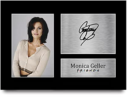 HWC Trading A4 Monica Geller Friends Courteney Cox Cadeaux Imprimé Signé Autographe Photo pour les fans d’émissions de télévision - A4
