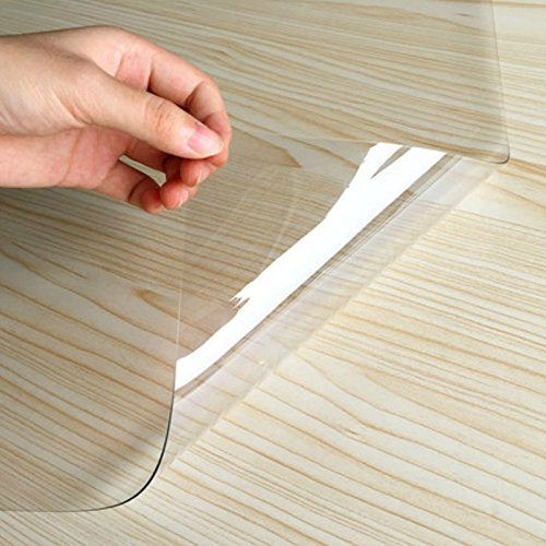 Bodenschutzmatte Bürostuhlunterlage - WUNSCHMAßE - Bodenmatte Stuhlunterlage Transparent Klar Hartboden (90x120cm)