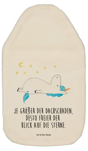 Mr. & Mrs. Panda Wärmflasche Einhorn Sternenhimmel - Geschenk, Einhörner, Unicorn, Körnerkissen, Einhorn Deko, Wärmekissen, Kinderwärmflasche, Kleine
