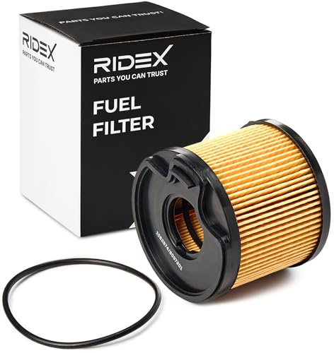 RIDEX 9F0040 Kraftstofffilter Diesel Filter Filter Cartridge Line Filter mit Dichtungen mit Dichtring Kompatibel mit PEUGEOT 206 Schrägheck 2A/C 1541067G02000 1541067G00000 1541067G01000