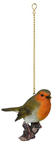 Vivid Arts - Hanging Robin on Branch Home or Garden Decoration (HGF-014)