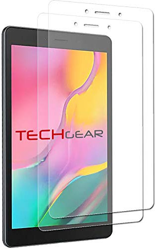 Techgear - Juego de 2 protectores de pantalla para Samsung Galaxy Tab A8 2019 8 (SM-T290 / SM-T295), transparente