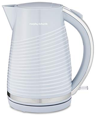 Morphy Richards Cornflower Blue Dune Jug Kettle - 1.5L - Rapid Boil - Limescale Filter - Plastic - 108270