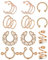 AceFun 10 Paare Brustwarzenpiercing Fake Nippelschmuck Ohne Piercing - Rosegold Edelstahl Nippel Ringe Body Schmuck für Frauen Männer