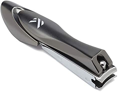 KLIPP Coupe-ongles avec récupérateur - Coupe-ongles robuste en acier inoxydable pour les ongles des doigts et des orteils avec lames chirurgicales incurvées et lime à ongles intégrée