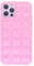 DMaos iPhone 12 Pro/iPhone 12 Case for Women, 3D Pop Bubble Heart Kawaii Gel Cover, Cute Girly for iPhone12 Pro/iPhone12 6.1 inch - Pink