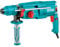 TOTAL - Martillo Combinado de Cable con Potencia de 800 W - Taladro, Percusión y Pico - Velocidad de 1100 rpm - Con 3 Brocas, 2 Cinceles, Portabrocas y Maletín