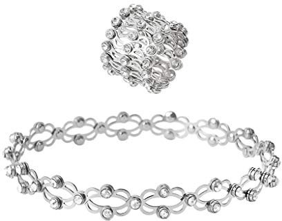 MYhose Mode Ringe 2 In 1 Magic Retractable Armband Stretchable Twist Folding Schmuck A.