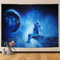 Yeacun Astronauten-Tapisserie Bohemian Hippie Tapisserie Fantasy Space Tapisserie Wandbehang Bezaubernde Erde und Universum Wandkunst Schlafsaal Schlafzimmer Dekoration (90 L x 70 W)